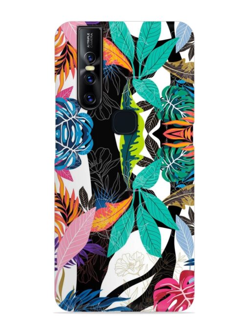 Floral Pattern Bright Snap Case for Vivo V15 Zapvi