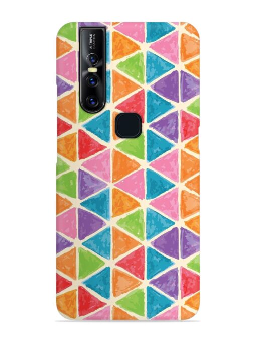 Seamless Colorful Isometric Snap Case for Vivo V15