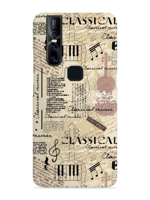 Classical Music Lpattern Snap Case for Vivo V15 Zapvi