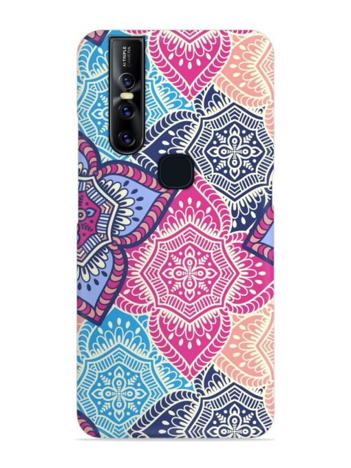 Ethnic Floral Seamless Snap Case for Vivo V15