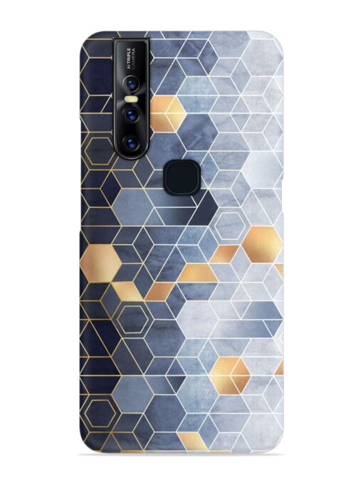 Geometric Abstraction Hexagons Snap Case for Vivo V15 Zapvi