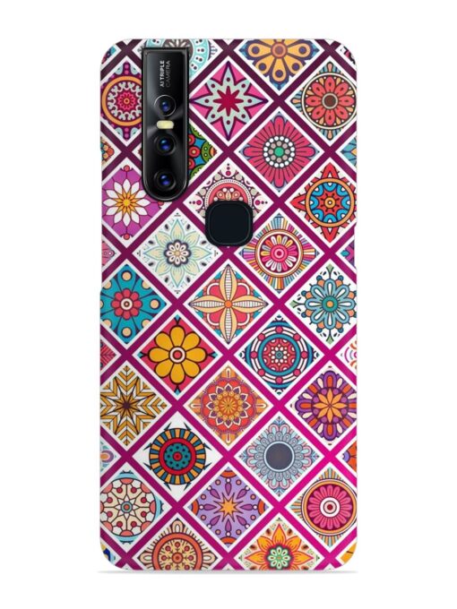 Seamless Tile Pattern Snap Case for Vivo V15 Zapvi