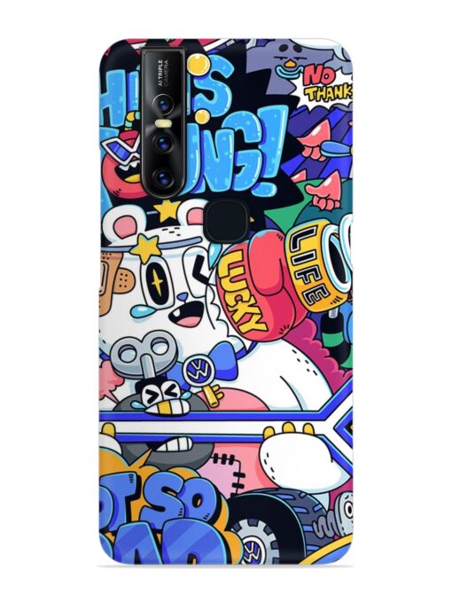 Universal Doodle Snap Case for Vivo V15 Zapvi