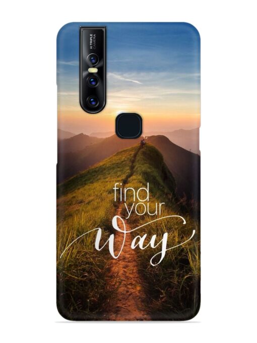 Find Your Way Snap Case for Vivo V15 Zapvi