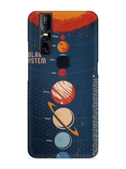 Solar System Vector Snap Case for Vivo V15 Zapvi