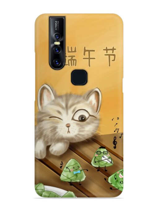 Cat Scorpion Dancing Snap Case for Vivo V15 Zapvi