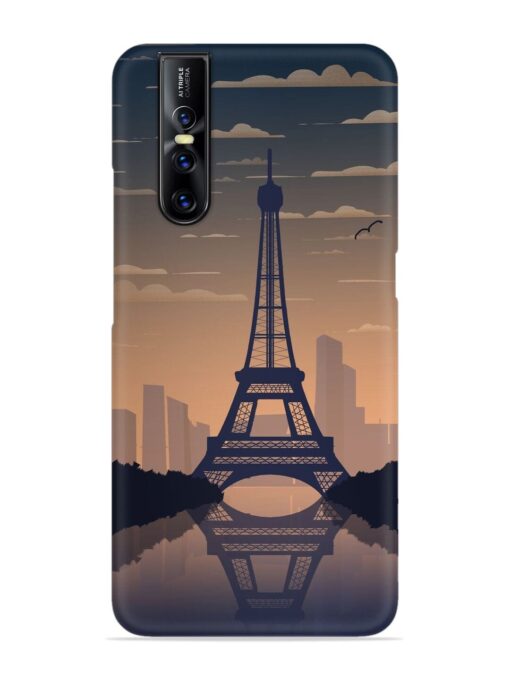 France Paris Eiffel Tower Gradient Snap Case for Vivo V15 Pro Zapvi