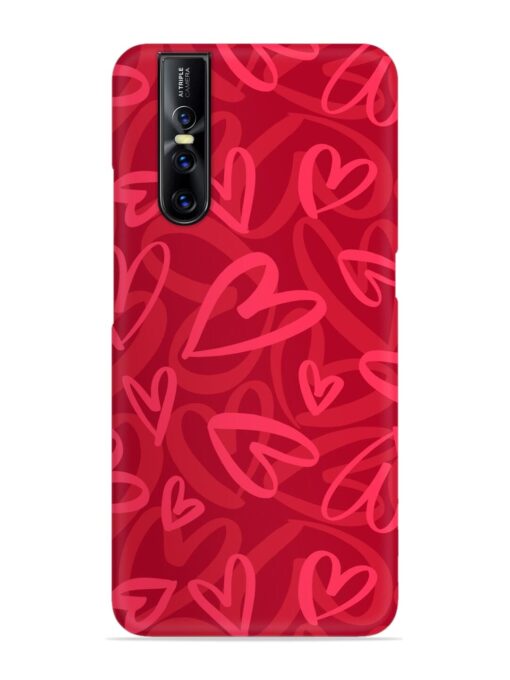 Seamless Romantic Pattern Snap Case for Vivo V15 Pro Zapvi