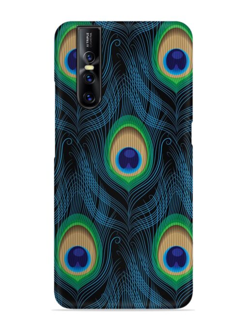 Seamless Pattern Peacock Snap Case for Vivo V15 Pro Zapvi