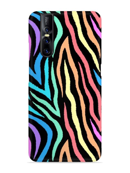 Colorful Abstract Zebra Snap Case for Vivo V15 Pro Zapvi