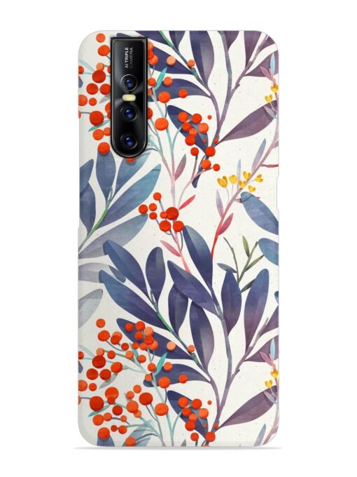 Seamless Floral Pattern Snap Case for Vivo V15 Pro Zapvi