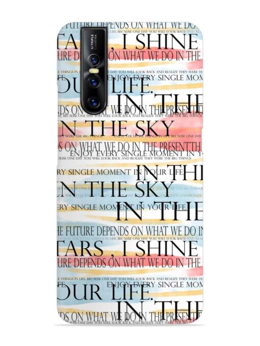 Seamless Slogans Pattern Snap Case for Vivo V15 Pro Zapvi