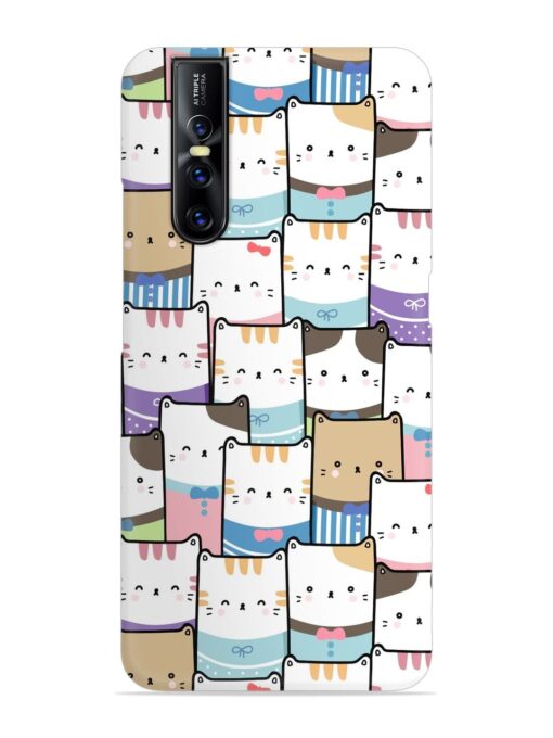 Cute Adorable Cat Snap Case for Vivo V15 Pro Zapvi