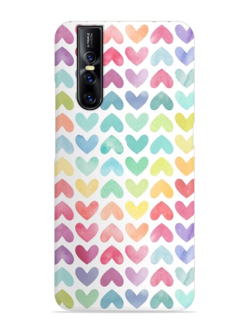 Seamless Colorful Watercolor Snap Case for Vivo V15 Pro Zapvi