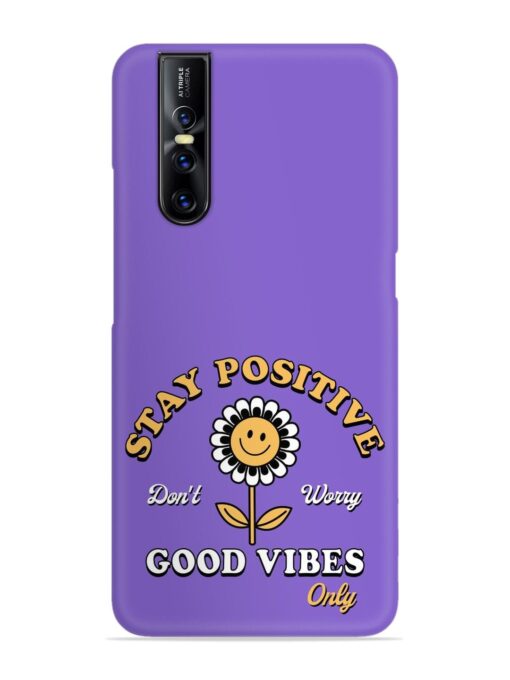 Retro Positive Flower Snap Case for Vivo V15 Pro Zapvi