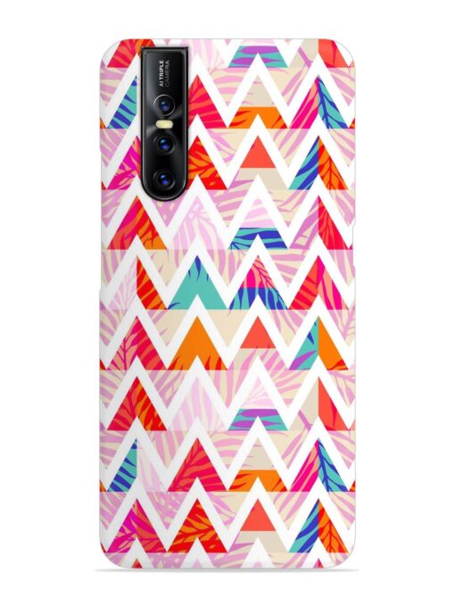 Abstract Triangle Background Snap Case for Vivo V15 Pro Zapvi