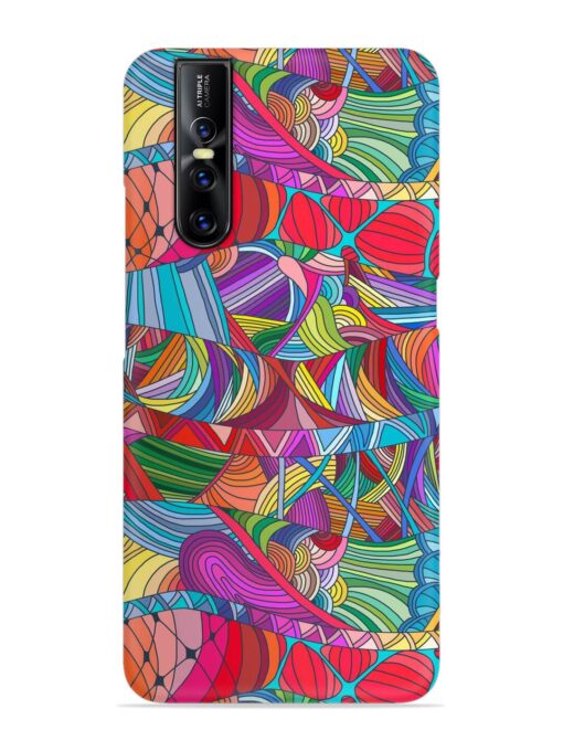 Seamless Patterns Hand Drawn Snap Case for Vivo V15 Pro Zapvi