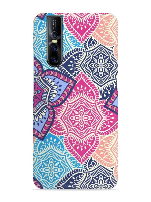 Ethnic Floral Seamless Snap Case for Vivo V15 Pro Zapvi