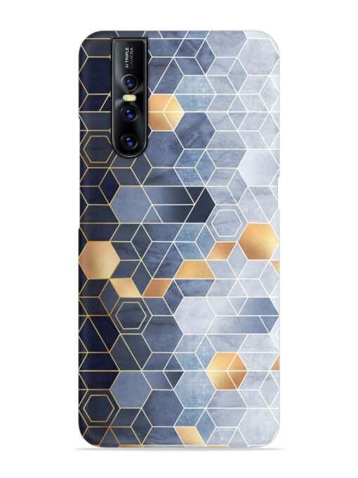 Geometric Abstraction Hexagons Snap Case for Vivo V15 Pro Zapvi