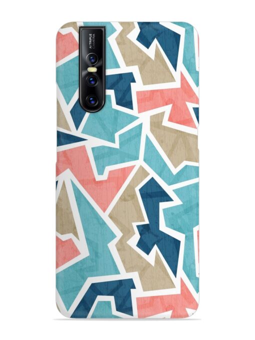 Vintage Geometric Triangle Snap Case for Vivo V15 Pro Zapvi