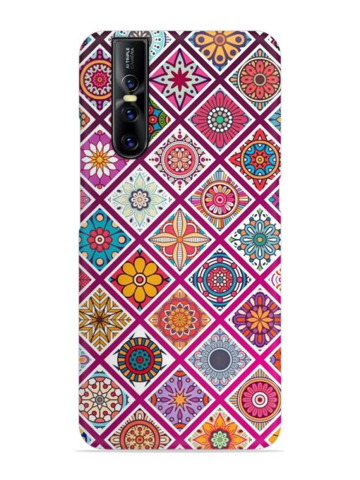 Seamless Tile Pattern Snap Case for Vivo V15 Pro Zapvi