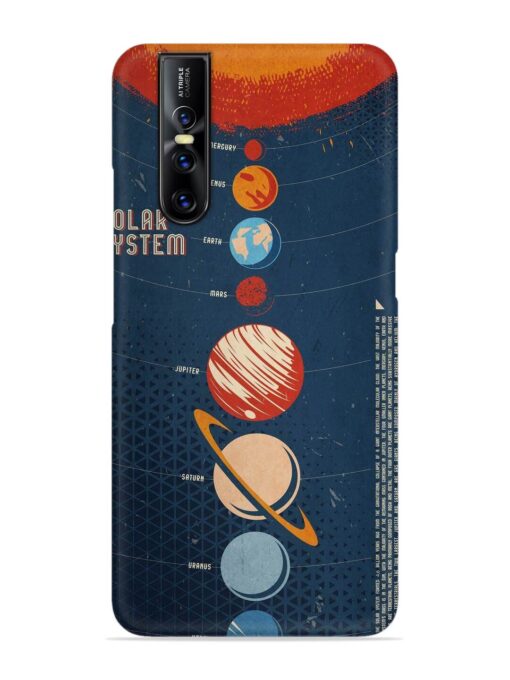 Solar System Vector Snap Case for Vivo V15 Pro Zapvi