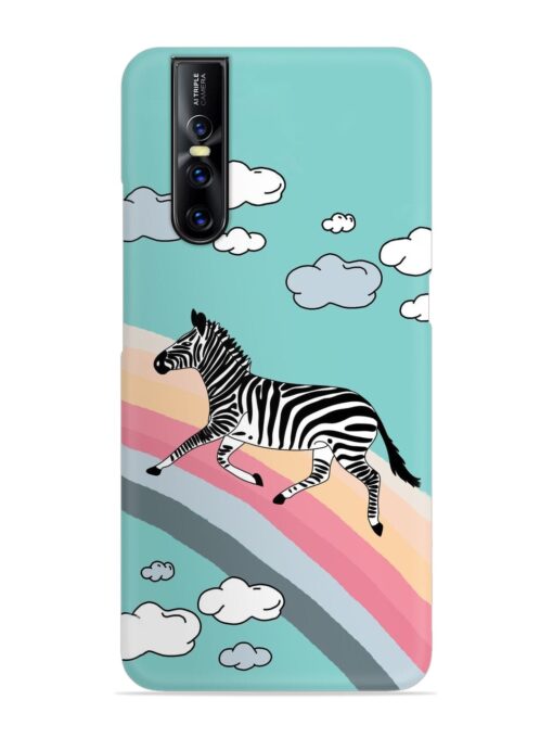 Running Zebra Snap Case for Vivo V15 Pro Zapvi