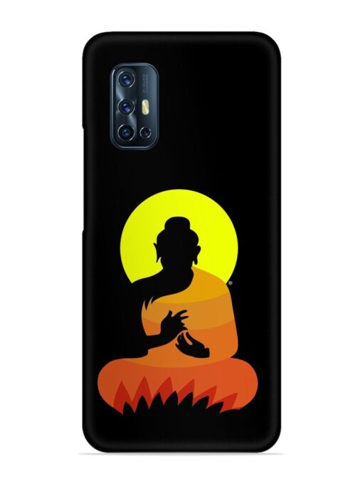 Buddha Art Black Snap Case for Vivo V17 Zapvi