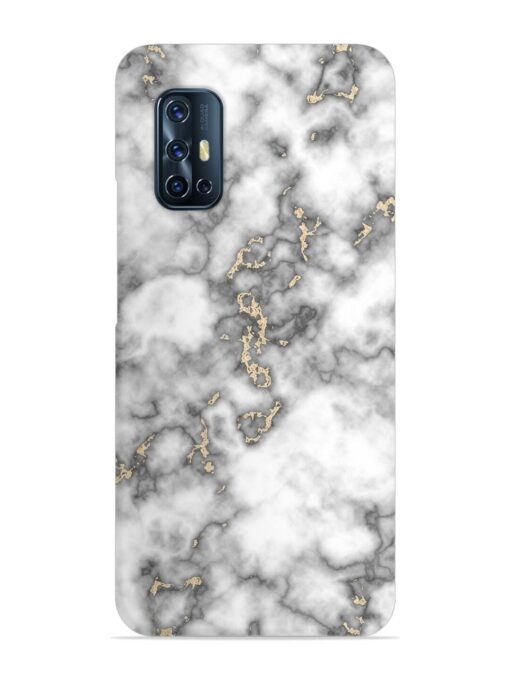 Gray And Gold Marble Snap Case for Vivo V17 Zapvi