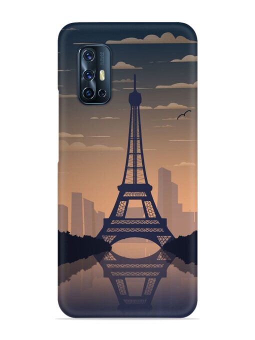 France Paris Eiffel Tower Gradient Snap Case for Vivo V17 Zapvi