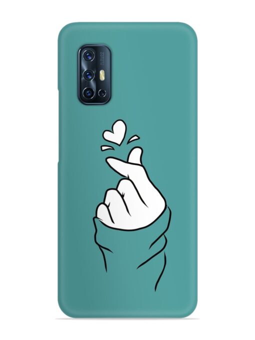 Korean Heart Sign Art Snap Case for Vivo V17 Zapvi