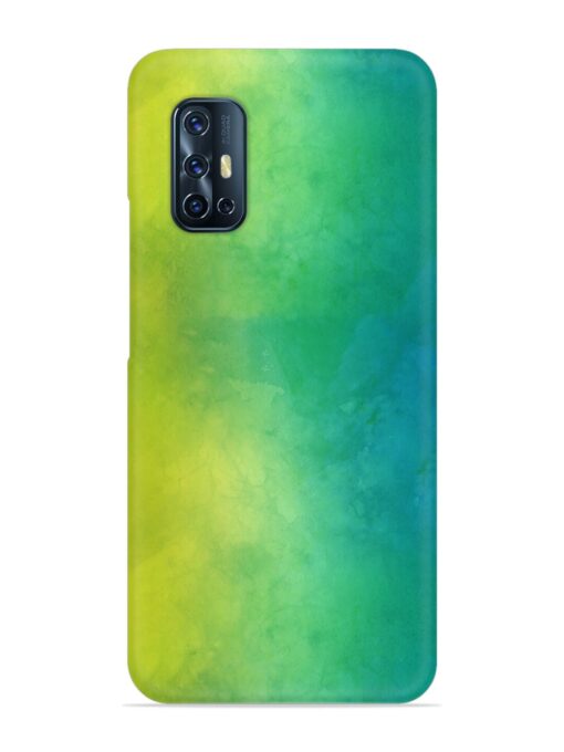 Yellow Green Gradient Snap Case for Vivo V17 Zapvi