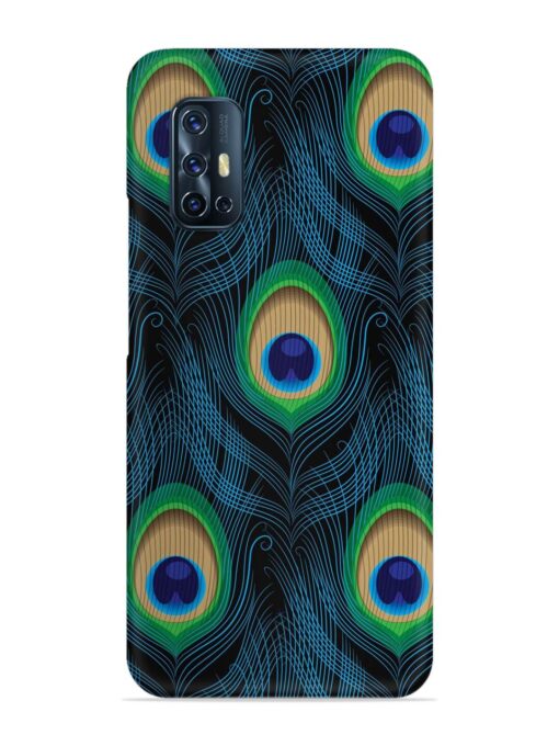 Seamless Pattern Peacock Snap Case for Vivo V17 Zapvi