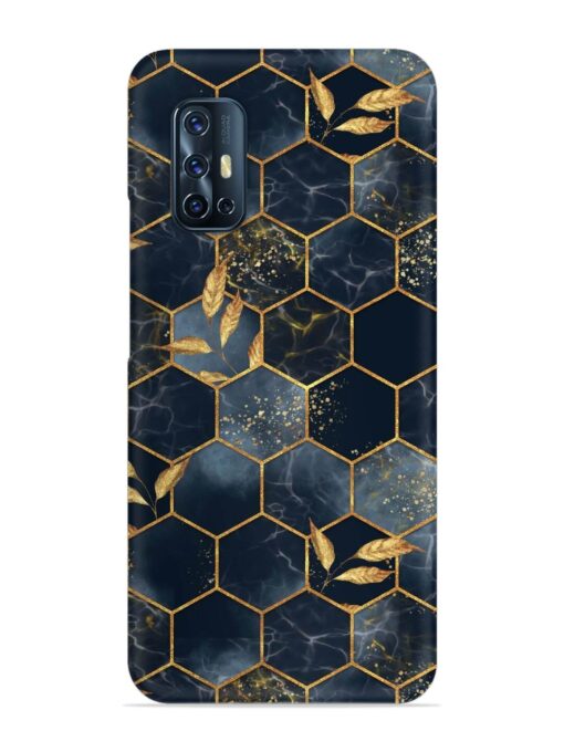 Marble Hexagon Seamless Snap Case for Vivo V17 Zapvi