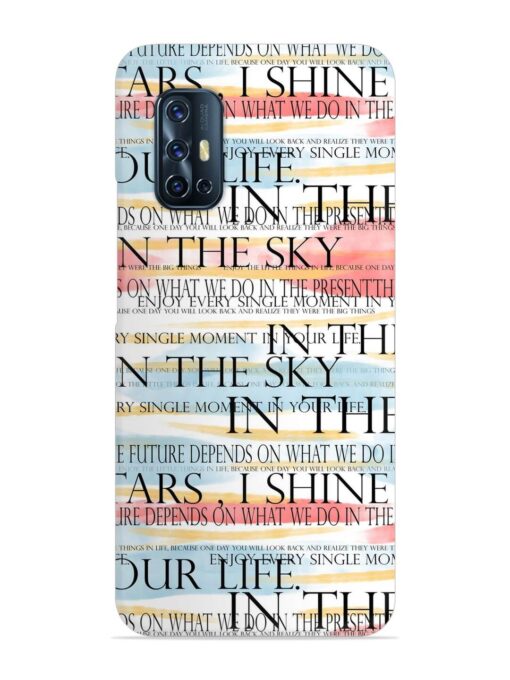 Seamless Slogans Pattern Snap Case for Vivo V17 Zapvi