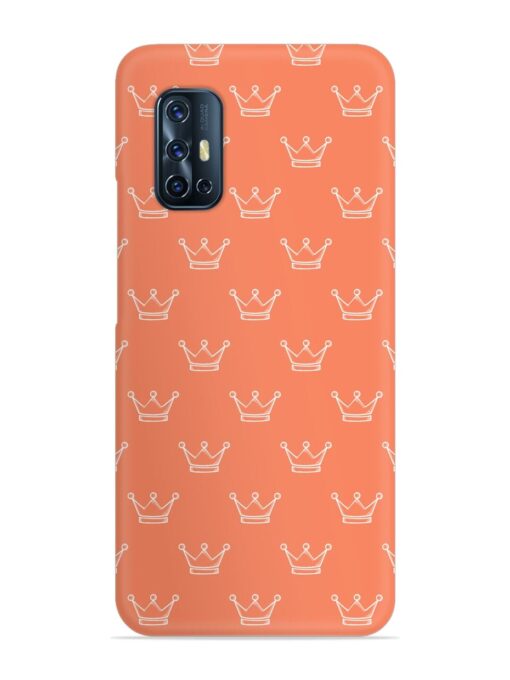 Hand Drawn Crown Snap Case for Vivo V17 Zapvi