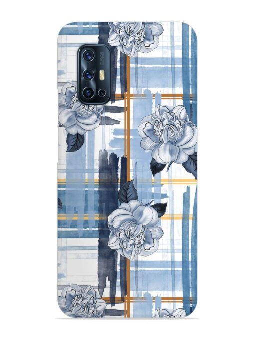 Watercolor Pattern Rose Snap Case for Vivo V17 Zapvi