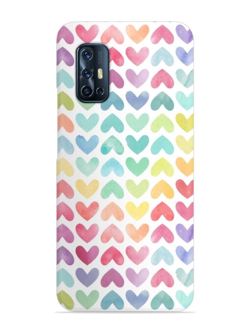 Seamless Colorful Watercolor Snap Case for Vivo V17 Zapvi