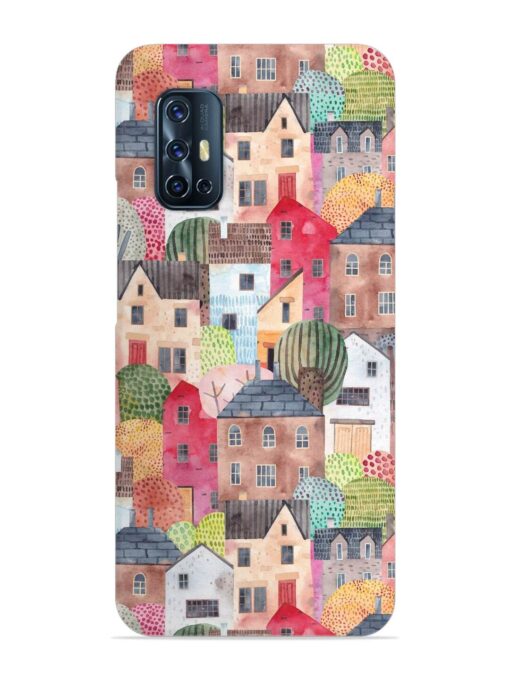 Abstract Seamless Pattern Snap Case for Vivo V17 Zapvi