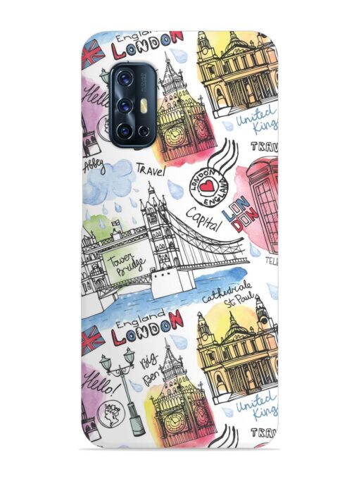 Vector London Landmark Snap Case for Vivo V17 Zapvi