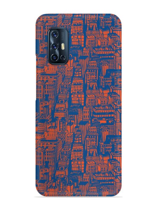 Hand Drawn Seamless Snap Case for Vivo V17 Zapvi