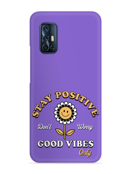 Retro Positive Flower Snap Case for Vivo V17 Zapvi