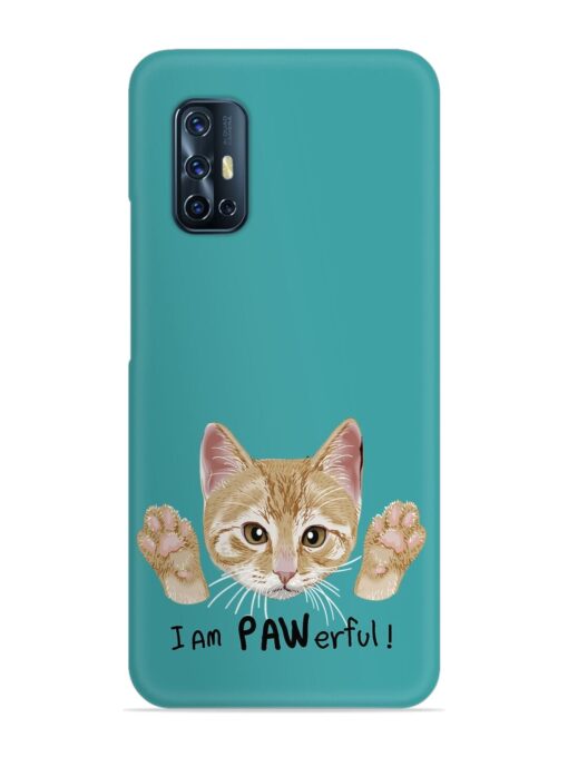 Typography Slogan Cat Snap Case for Vivo V17 Zapvi