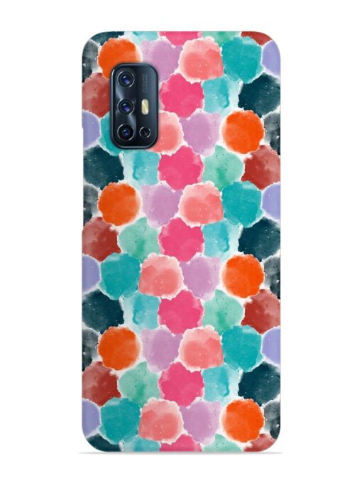 Colorful Seamless Pattern Snap Case for Vivo V17 Zapvi