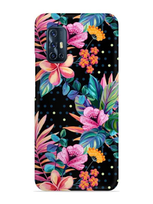 Seamless Floral Pattern Snap Case for Vivo V17 Zapvi