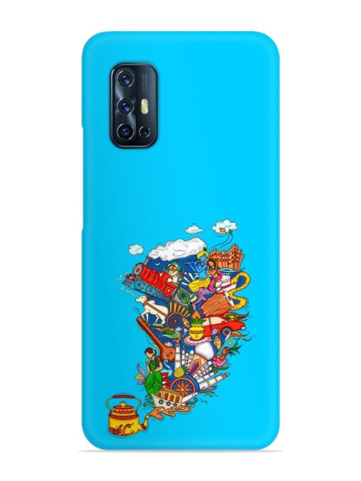 Vector Design Indian Snap Case for Vivo V17 Zapvi