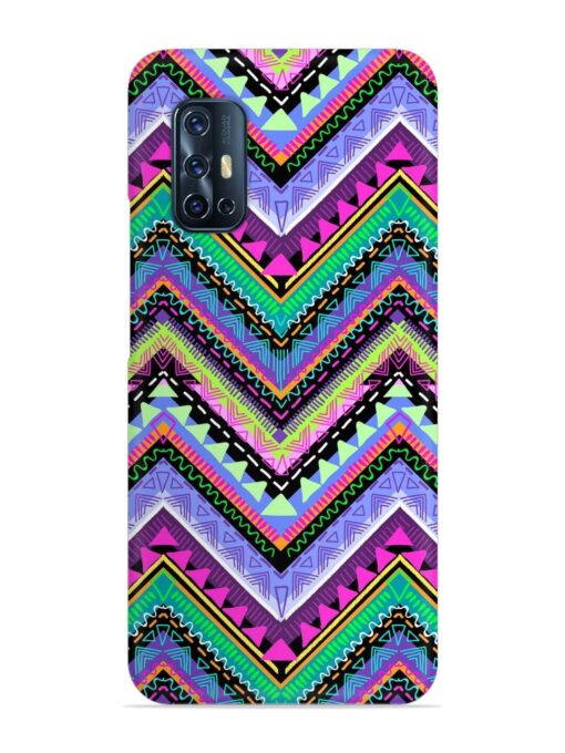 Tribal Aztec Print Snap Case for Vivo V17 Zapvi