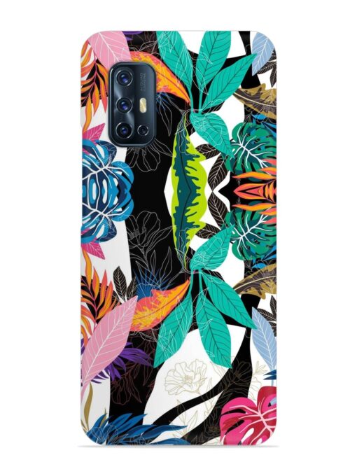 Floral Pattern Bright Snap Case for Vivo V17 Zapvi