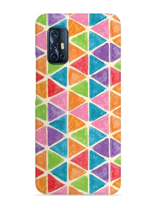 Seamless Colorful Isometric Snap Case for Vivo V17 Zapvi