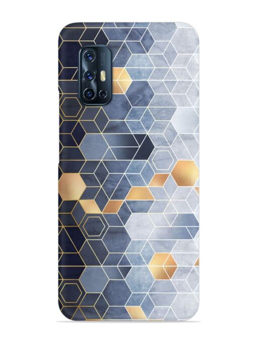 Geometric Abstraction Hexagons Snap Case for Vivo V17 Zapvi